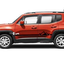 Jeep Renegade Doors Stripe Grafica Decalcomania in vinile Adesivo Laterale 3 Colori
 4