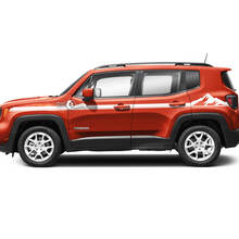 Coppia adesivi decalcomania in vinile grafico Jeep Renegade Doors Mountain Side Stripe
 2