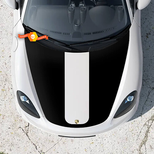 Adesivo decalcomania strisce cofano Porsche Boxster 718
