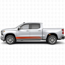 Strisce in Vinile a Contorno Parallelo per Porta e Minigonne per Chevrolet Silverado 1500 T1XX 2019-2026_4