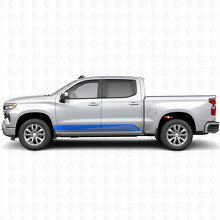 Strisce in Vinile a Contorno Parallelo per Porta e Minigonne per Chevrolet Silverado 1500 T1XX 2019-2026_5