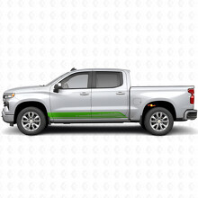Strisce in Vinile a Contorno Parallelo per Porta e Minigonne per Chevrolet Silverado 1500 T1XX 2019-2026_6