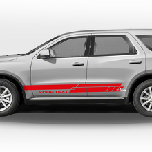 Set di Adesivi in Vinile con Doppie Strisce Laterali per Dodge Durango_3