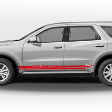 Set di Adesivi in Vinile con Strisce Laterali Personalizzate Doppie per Dodge Durango_3