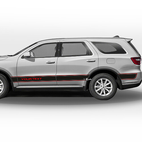 Set di Adesivi Vinilici Personalizzati con Strisce Laterali per Dodge Durango
