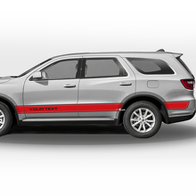 Set di Adesivi Vinilici Personalizzati con Strisce Laterali per Dodge Durango_3
