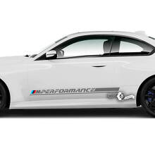 Coppia BMW M2 M240 G42 F22 F87 M Performance Side Trim Stripe Doors Stripe Adesivo in vinile
 2
