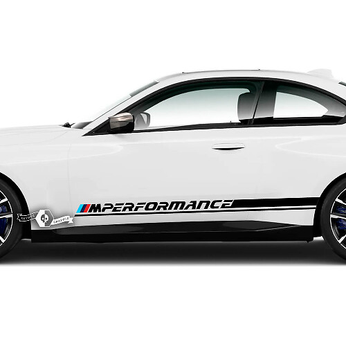 Coppia BMW M2 M240 G42 F22 F87 M Performance Side Line Stripe Doors Stripe Adesivo in vinile
