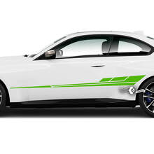 Coppia BMW M2 M240 G42 F22 F87 M Performance Modern Side Stripe Doors Stripe Adesivo in vinile
 2