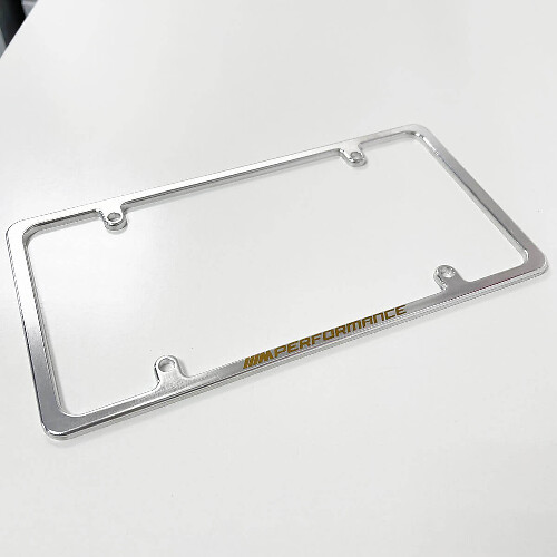 Cornice sottile per targa USA in alluminio billet stile M Performance_1