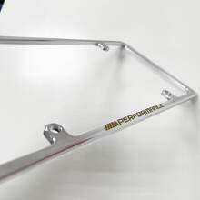Cornice sottile per targa USA in alluminio billet stile M Performance_2