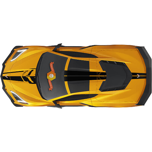 Strisce da Gara Adesivo Vinilico Laterale Completo per Chevrolet Corvette C8