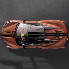 Strisce da Gara Adesivo Vinilico Laterale Completo per Chevrolet Corvette C8_2
