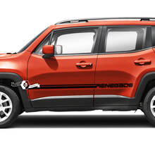 Coppia Jeep Renegade porte laterali logo grafico striscia vinile adesivo adesivo striscia
 2