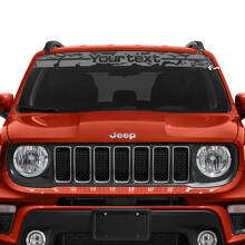 Adesivo in vinile per parabrezza personalizzato consumato per Jeep Renegade_2