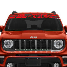 Adesivo in vinile per parabrezza personalizzato consumato per Jeep Renegade_3