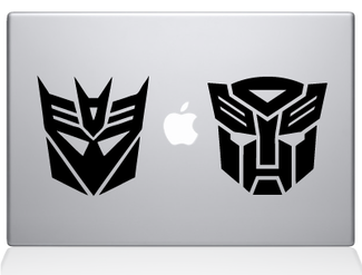 Adesivo decalcomania Transformers per laptop MacBook
