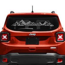 Adesivo Vinile Personalizzato Testo per Finestrino Posteriore del Portellone per Jeep Renegade 3