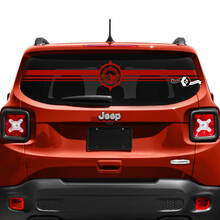 Jeep Renegade portellone finestra bussola logo adesivo decalcomania in vinile
 2