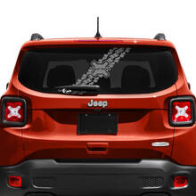 Adesivo in Vinile Personalizzato Traccia Pneumatico per Finestrino Portellone Jeep Renegade 2