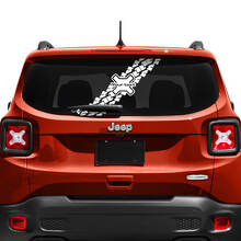 Adesivo in Vinile Personalizzato Traccia Pneumatico per Finestrino Portellone Jeep Renegade 3