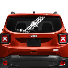 Adesivo decalcomania in vinile con logo della finestra del portellone posteriore Jeep Renegade
 3