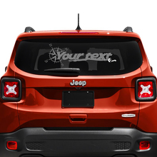 Jeep Renegade portellone finestra bussola pneumatico traccia adesivo decalcomania in vinile
 2