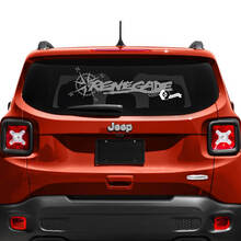 Jeep Renegade portellone finestra bussola pneumatico traccia adesivo decalcomania in vinile
 2