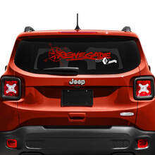 Jeep Renegade portellone finestra bussola pneumatico traccia adesivo decalcomania in vinile
 3