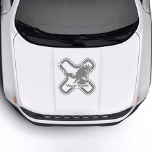 Adesivo in vinile con testo personalizzato Cappuccio Aquila Calva per Jeep Renegade Trailhawk 2