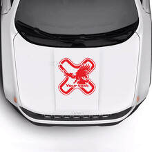 Adesivo in vinile personalizzato con aquila calva per cofano 2 per Jeep Renegade 3