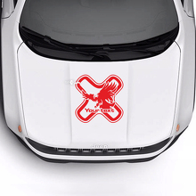 Adesivo in vinile con testo personalizzato Cappuccio Aquila Calva per Jeep Renegade Trailhawk 3
