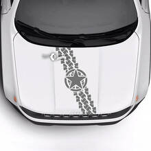 Jeep Renegade Trailhawk Sport Hood Stella militare Pneumatico Pista Bald Eagle Vinile adesivo
 2