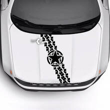 Jeep Renegade Trailhawk Sport Hood Stella militare Pneumatico Pista Bald Eagle Vinile adesivo
 3