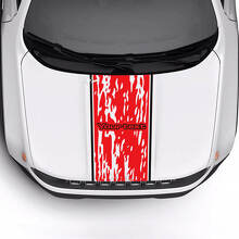 Striscia Adesiva in Vinile Personalizzata per Cofano Ammaccato e Danneggiato 2 Colori per Jeep Renegade Trailhawk 3