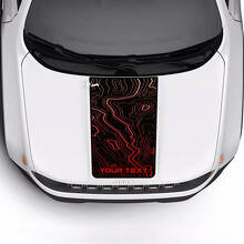 Adesivo in Vinile con Fascia a Mappa Topografica Sportiva 2 Colori per Jeep Renegade Trailhawk 2