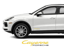 2 adesivi per decalcomanie per porta con logo Porsche Cayenne
 2