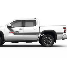 Decalcomanie per adesivi a strisce laterali su tutto il corpo per Nissan Frontier PRO-4X 2022-2024
 2