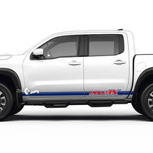 Decalcomanie per adesivi a strisce per porte con pannello basculante per Nissan Frontier PRO-4X 2022-2024
 2