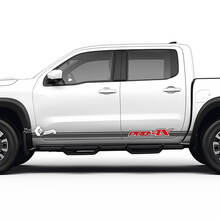 Decalcomanie per adesivi a strisce per porte con pannello basculante per Nissan Frontier PRO-4X 2022-2024
 3