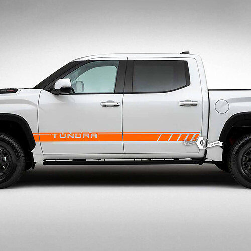 Coppia adesivi per decalcomanie in vinile con kit di strisce per porte retrò vintage Toyota Tundra TRD
