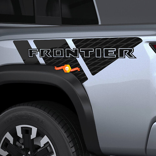 Adesivo in Vinile per Passaruota Posteriore con Scritta Frontier per Nissan Frontier