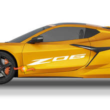 Adesivo in Vinile a Coppia per Porta Laterale Z06 per Chevrolet Corvette_3