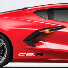 Coppia di adesivi per decalcomanie in vinile laterali per parafango posteriore Chevrolet Corvette Z51 C8.R Edition 2 colori
 2