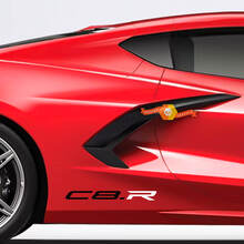 Coppia di adesivi per decalcomanie in vinile laterali per parafango posteriore Chevrolet Corvette Z51 C8.R Edition 2 colori
 3
