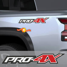 2X PRO-4X 4 colori Nissan Titan Frontier 4x4 fuoristrada camion comodino entrambi i lati adesivi decalcomanie grafica 4x4 Nismo
 2