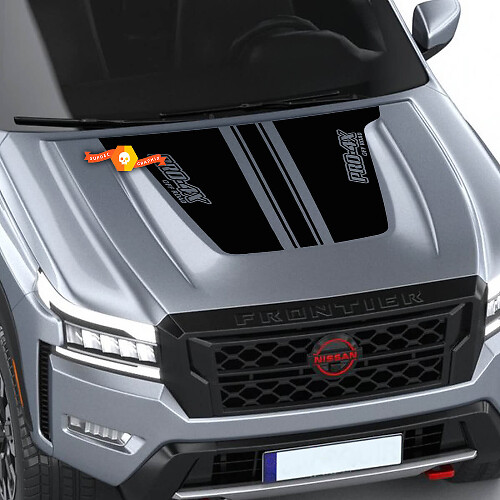 Adesivo in Vinile Strisce Cofano Stile PRO-4X per Nissan Frontier