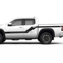 2 Nissan Decal Rocker Panel Bed Parafango posteriore Retro Side Vintage Nissan Frontier Stripe Kit adesivi in ​​vinile
 2