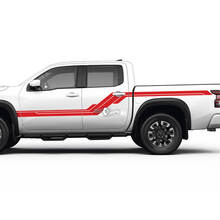 2 Nissan Decal Rocker Panel Bed Parafango posteriore Retro Side Vintage Nissan Frontier Stripe Kit adesivi in ​​vinile
 3