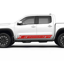 Kit di 2 adesivi in ​​vinile Nissan Frontier Stripe per pannello laterale a bilanciere Nissan
 2